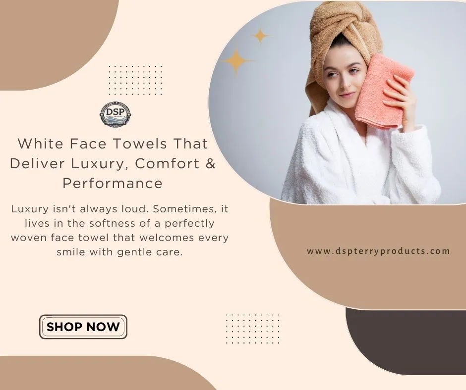 white face towel