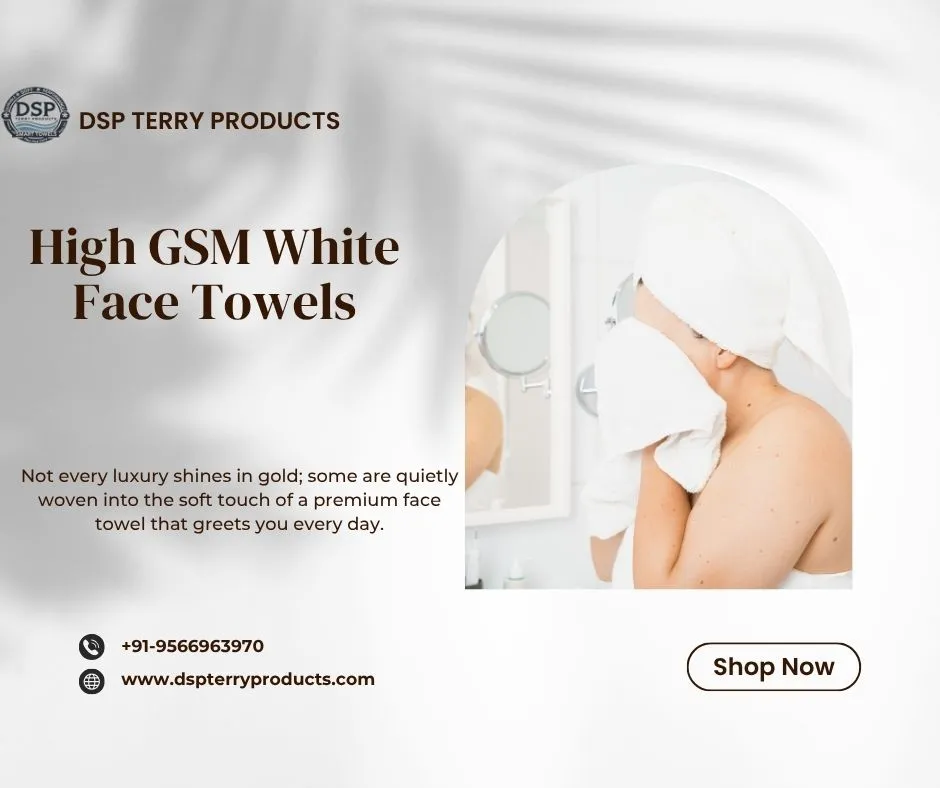 white face towel
