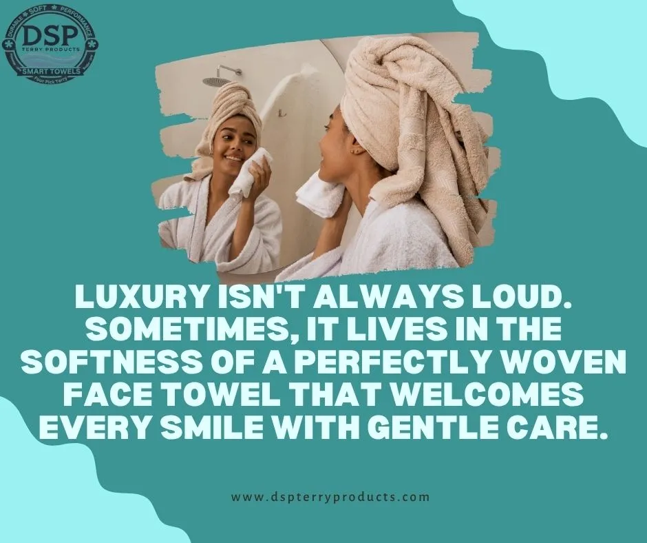 white face towel